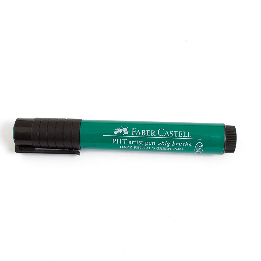 Faber Castell, Pitt, Artist, Big, Brush Pen, Dark Phthalo Green